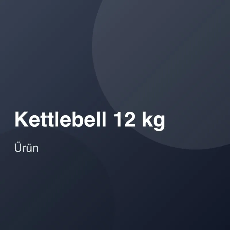 Dökme demir kettlebell 12 kg
