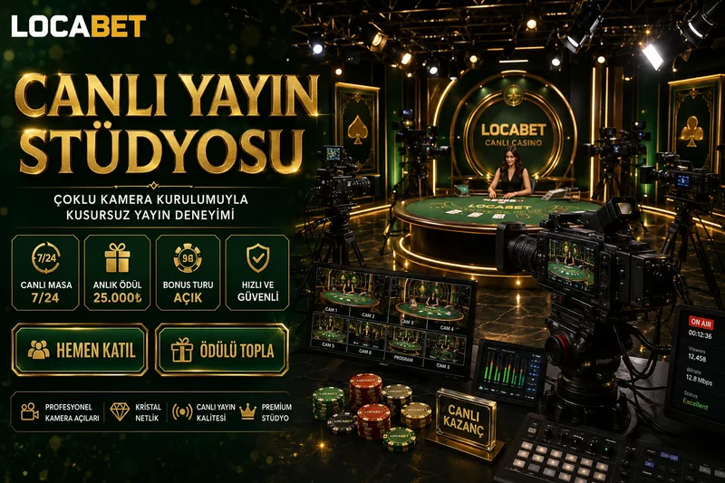 Locabet canlı casino yayın stüdyosu